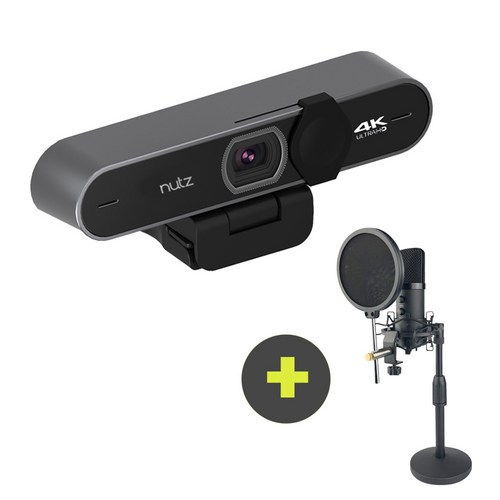 너츠 4K 800만 화소 웹캠 UHD2160 마이크 세트, NUTZ UHD2160+NM-500 마이크