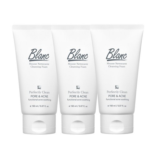 블랑네이처 여드름기능성 클렌징폼, 150ml, 3개