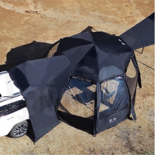 폴라리스 도킹 플라이 패널 커버 P1 메쉬 TPU 원터치 쉘터 텐트 호환 캠핑 감성, 블랙, 1개