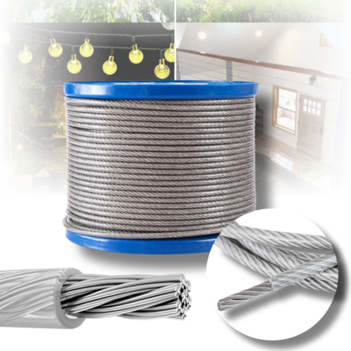 아이맥스몰 스텐 코팅와이어 로프 스텐와이어 100M, 7X19(10mm), 1개