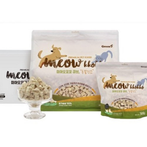 미아오 꼬꼬 동결건조 큐브 1kg, 1개, 단품