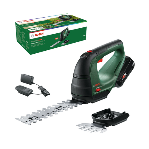 보쉬 정품 AdvancedShear 18V-10 2.0Ah세트 충전잔디전정가위 예초기 잔디깍이 잔디깍기 원예 정원공구, 1개