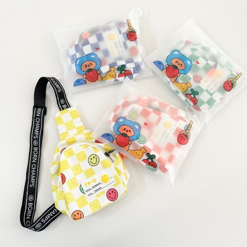 [땡스스토리] KC인증 어린이집 유치원 생일선물답례품 슬링백, 1세트, 8개