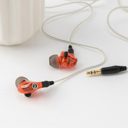 VJJB 게이밍 인이어 프리미엄 커널형 이어폰 N1, 투명레드