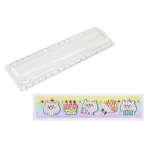파티곰 보석십자수+아크릴자(******형) 만들기 15cm