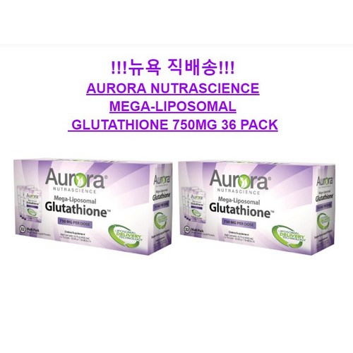 오로라 뉴트라사이언스 메가-리포소멀 글루타치온 750 mg - 32팩 X 2개 (Aurora Glutathione), 480ml