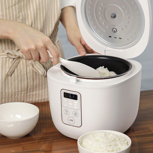 키친아트 예약설정 미니밥솥 3인용, 클린화이트