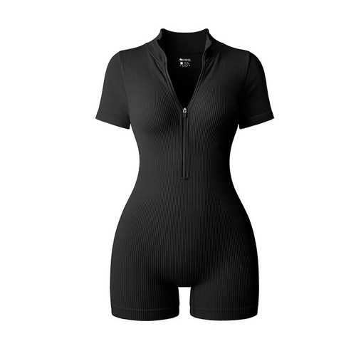 [리비닛] 바디프로필용 헬스 요가 점프수트 롬퍼 골반 플리츠 심리스 레깅스