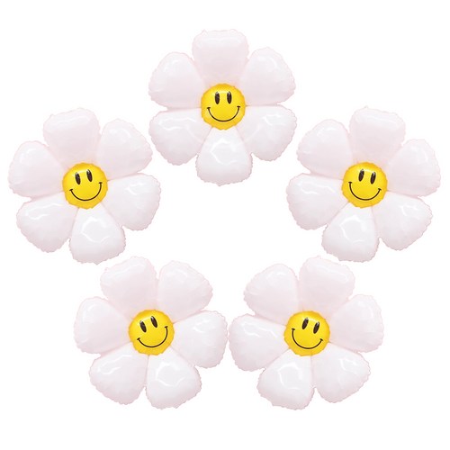 플라워 데이지 은박풍선(45cm) 파티용품 [에브리띵스마일] 1095, 5개, 데이지 대형