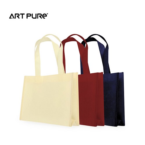 인쇄 제작 가능 튼튼한 고급 부직포 쇼핑백 20장 보조가방 마트 시장바구니 행사 이벤트 책 선물 포장 가게 슈퍼 홍보 재활용, 베이지