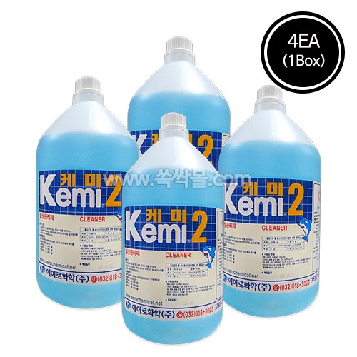 케미2 다목적 세척제/바닥일상 관리제/바닥청소세제 (3.75L) (1Box-4EA), 4개, 3.75L