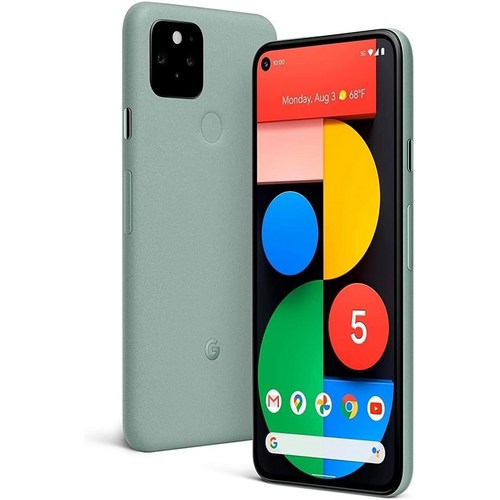 Google Pixel 5 5G 미국 버전 128GB Sorta Sage - (자급제 미국 아마존 리뉴), 잠금 해제, 세이지