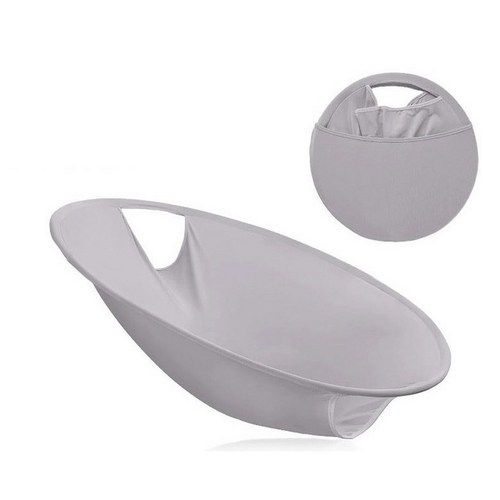 접이식 빨래바구니 쉬운보관 세탁바구니 간편사용 런드리백, 빨래바구니(그레이), 1개