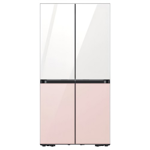[색상선택형] 삼성전자 BESPOKE 키친핏 4도어 냉장고, 글램 화이트, 글램 핑크, 글램 핑크, 글램 화이트, RF60DB9KF255