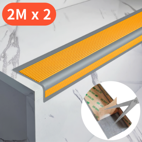 오스피셔스 계단 논****** 패드 모서리 마감재, 옐로우, 2개