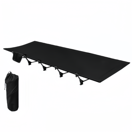 Montheria 접이식침대 휴대용 야전침대 경량형 캠핑침대 C395-188, 블랙