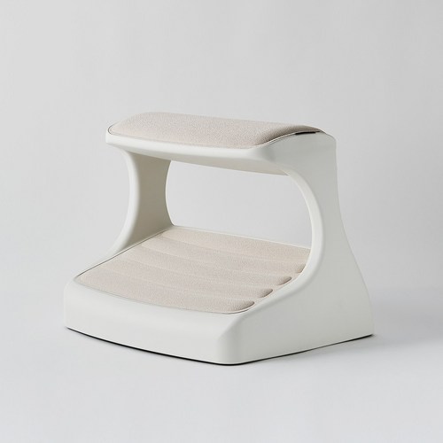 한샘 레그핏 책상 발받침대 쿠션 풋레스트 사무실 다리받침대 2단 화이트