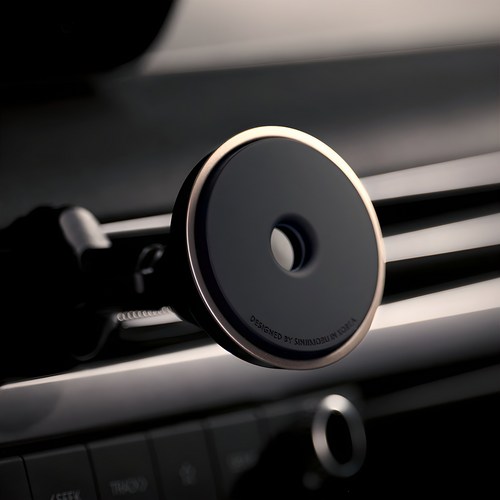 신지모루 Qi2 M 도넛 터보 쿨링 맥세이프 차량용 무선충전거치대 + C to C M-Doughnut Turbo, 블랙, M-Doughnut Turbo(MD2)