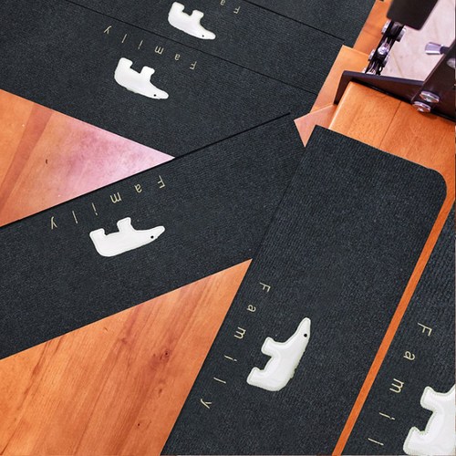 계단미끄럼방지 안전매트 논****** 계단매트 슬개골탈구방지패드 야광매트 55*22*4.5cm 5장, 5개, 네이비