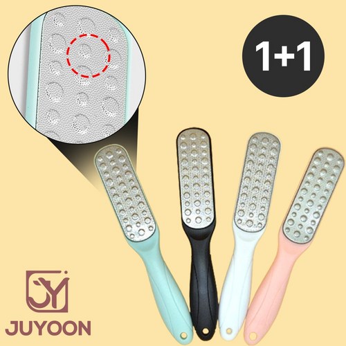 주윤 발각질 제거기 양면 풋파일 1+1, 1세트, 55g, 2개입