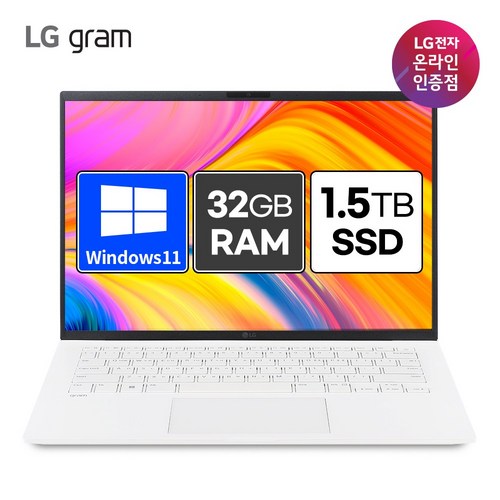 LG그램 14인치 노트북 14ZD90S-GX59K 최신 울트라5 램32GB, WIN11 Home, 32GB, 1512GB, 화이트