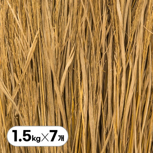 숯불 바베큐 캠핑 지푸라기 짚불 고기불멍 친환경 볏짚, 7개, 1.5kg
