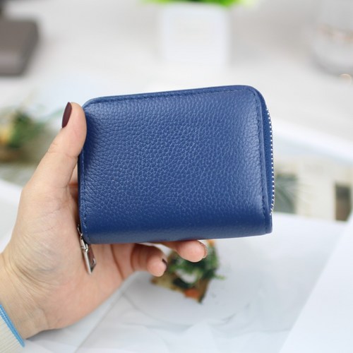 ********* 가죽 아코디언 여자 카드지갑 명함지갑 지퍼형 + 더트백. 로고박스 쇼핑백