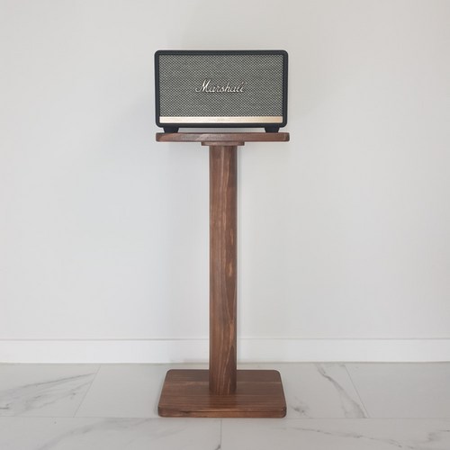 마샬 스피커 우드 스탠드 액톤 거치대 소리공간, 브라운