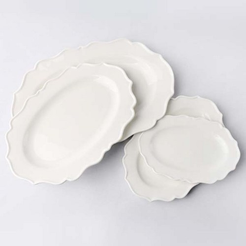 웨이브타원접시(4size) 앞접시 이쁜접시 샐러드접시, 01.웨이브타원접시1호 (HP8878), 1개