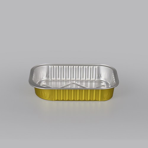 오븐 전자렌지용 티라미수 베이킹컵 사각 골드 알루미늄 G320 용기, 1000개