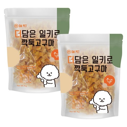 더담은 반려동물 일키로 말랑 고구마, 2개, 깍둑고구마, 1kg