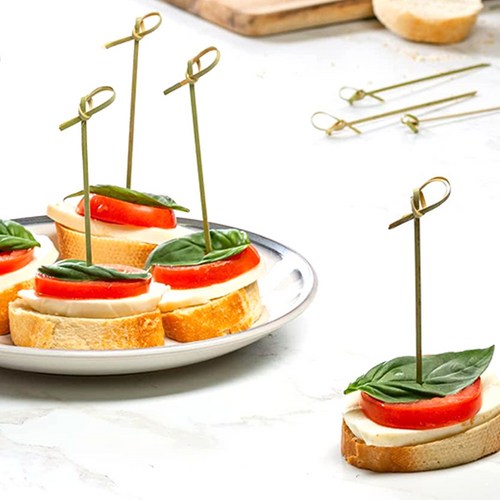 일회용 대나무 화꼬지 12cm 5봉 구성, 5개, 100개입