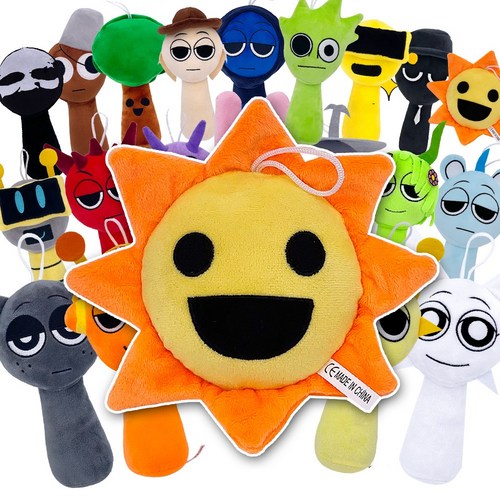 스프런키 sprunki 캐릭터 인형, 1개, 미스터썬, 20cm