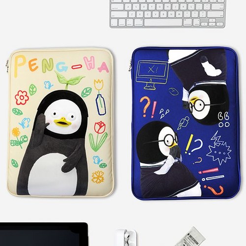 듄듄문고 펭수 아이패드 노트북 파우치, 새싹 펭수, 색상