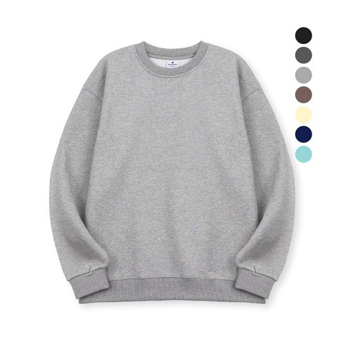 아스트로피 무지 기모 맨투맨 - 남녀공용