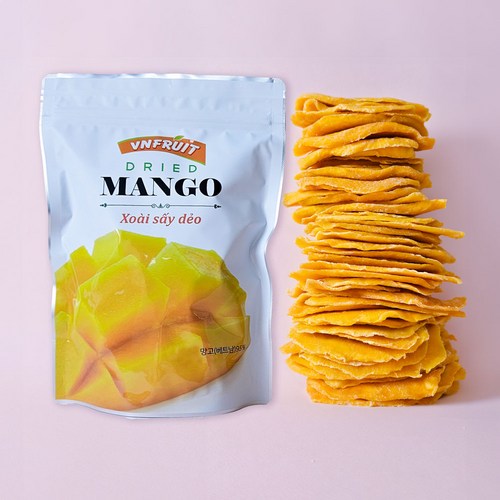 브이프룻 베트남 건망고 1kg /건조망고 말린망고 망고말랭이 건조과일 베트남말린과일 베트남건과일 건파인애플, 2개