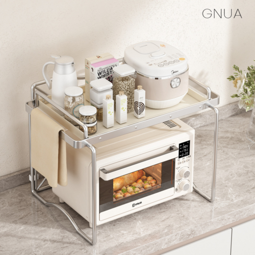 지누아 스텐 렌지대 선반 수납장 전자렌지 수납장 전자렌지다이, 1단, 기본, 1단