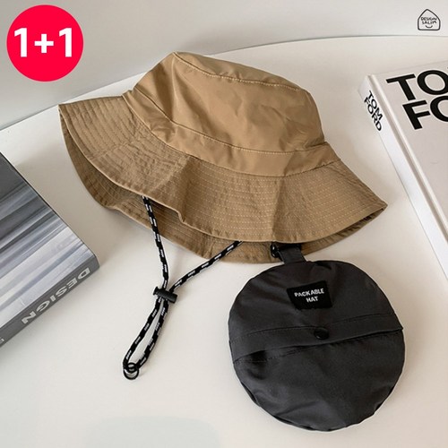 [1+1] 접어서 걸어 보관하는 벙거지 모자 사파리 썬캡 등산 낚시 야외