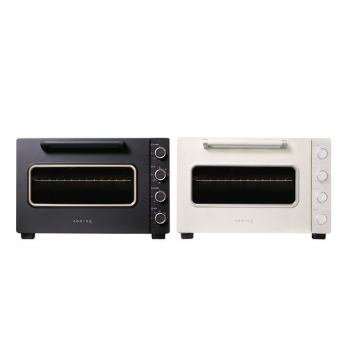 쿠잉 컨벡션오븐 CON-M38 컨백션 오븐기 가정용 에어프라이어 제과제빵 베이킹 40L 가정용 오피스텔 사무실 펜션 호텔, 블랙 ( CON-M38BK )