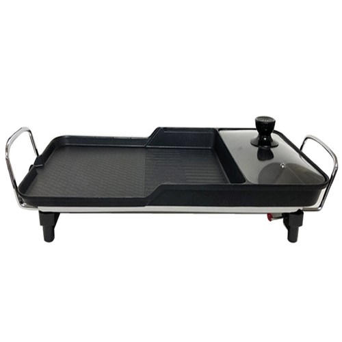 키친아트 멀티 와이드 전기그릴 3가지요리를 동시에 바베큐그릴 3in1 그릴 삼겹살 스테이크 구이 전골 KGH-G70, 키친아트G70