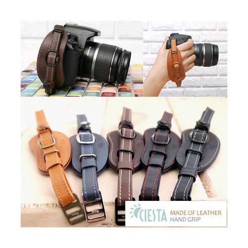 씨에스타 DSLR 카메라 가죽 핸드 그립 플레이트 세트, 네이비블루, 1개