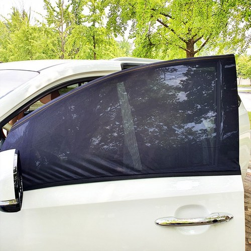 힐링타임 차량용 방충망 햇빛가리개 세트, 앞문용2p + 뒷문용2p + 트렁크용1p set