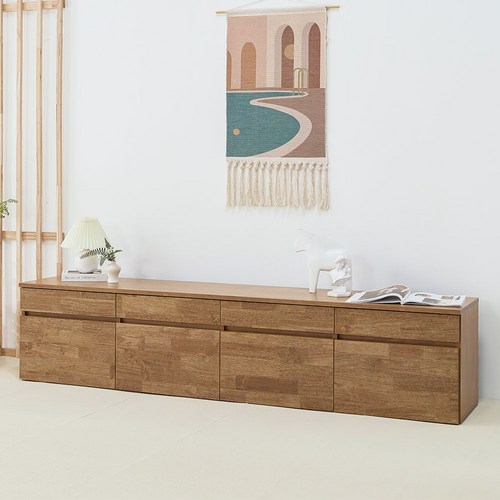 카딘 2000 안방 tv다이 선반 서랍장 티비선반 낮은거실장, 네추럴