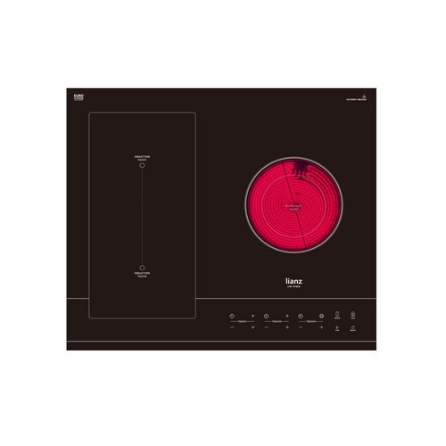 웰치 리안츠 하이브리드 3구 인덕션 하이라이트 LHD-3150N 빌트인 매립형 가정용 전기레인지 전기렌지 전기쿡탑, LHD-3150N+스탠드(3구 8cm)
