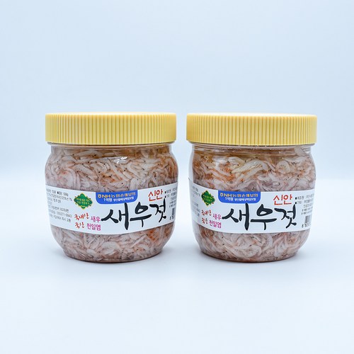 씨엔본스 신안 새우젓 국산 천일염, 2개, 500g