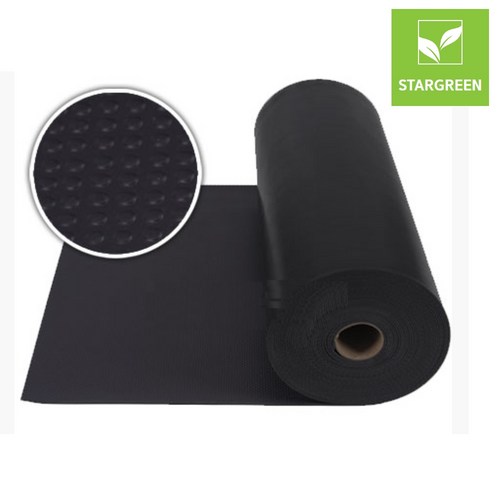 스타그린 환출 고무롤매트 블랙 고정폭 90cm 두께4.8T 길이20미터 1롤, 1개