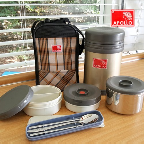 아폴로 보온도시락 APL-1700 / 직장인도시락 수험생도시락 보온도시락세트, 1개