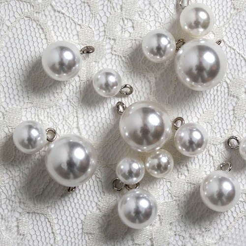 조은진주 진주단추 단추, 진주단추-백아이)18mm, 1개