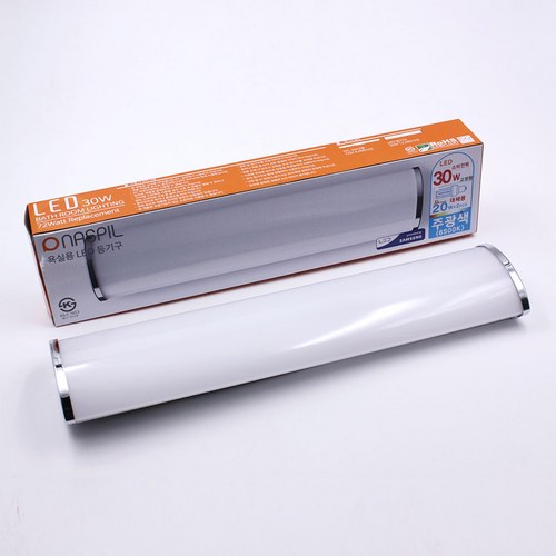 나스필 LED 욕실등 30W 직부등 화장실등, 주백색(4000K-아이보리빛)