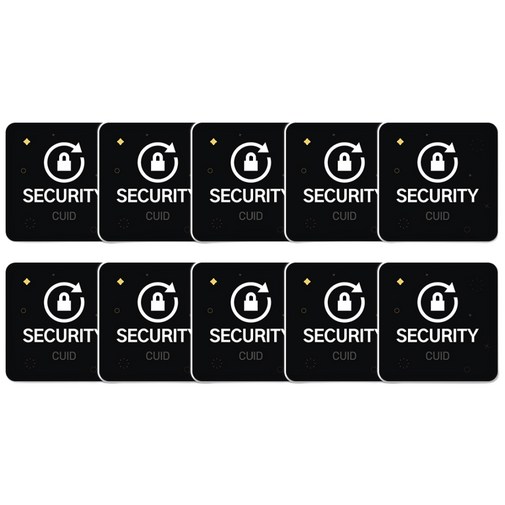 CUID PVC 스티커 태그 MCT RFID 도어락 공동현관 복사 스마트폰 10개 세트